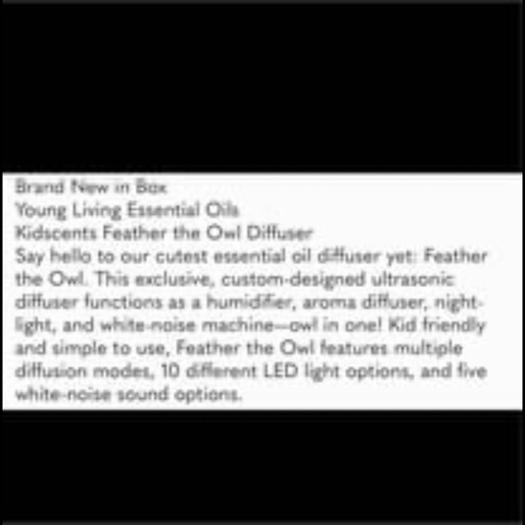 YL feather owl diffuser - Picture 4 of 4